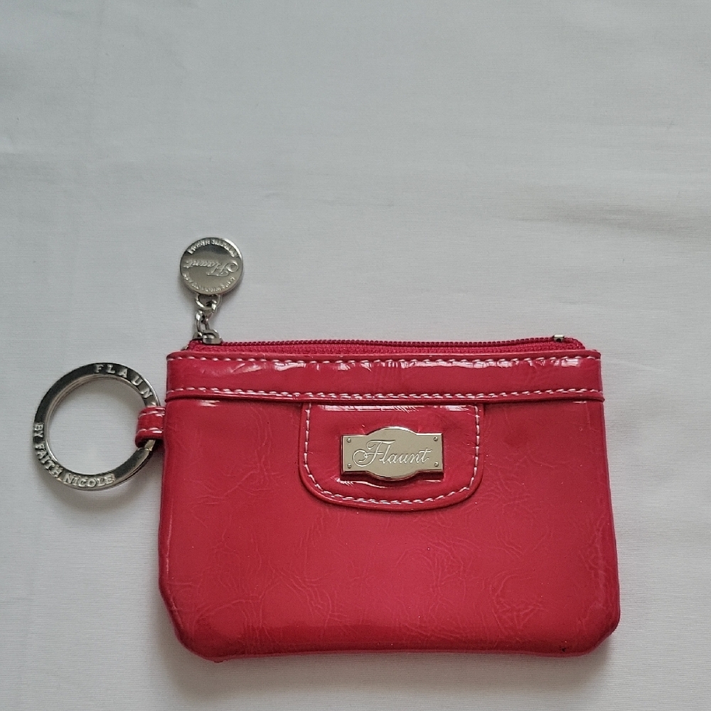 Pink Key & Card Holder